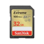 SANDISK EXTREME SDHC 32 GB 100/60 MB/s C10 V30 UHS-I U3