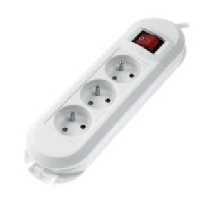 Hama LISTWA ZASILAJĄCA COMFORT 3GN 3M BIAŁA 