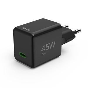 HAMA ŁADOWARKA 45W SIECIOWA GAN PD/QC SUPERMINI PD/QC CZARNA