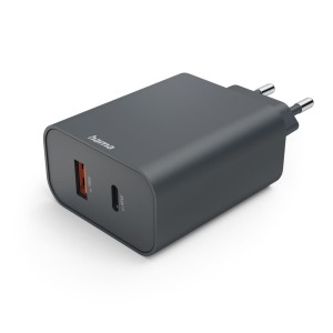 Hama ŁADOWARKA 45W SIECIOWA ECOSENTIAL PD 1X USB-C 1X USB-A ANTRACYT 