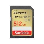 SANDISK EXTREME SDXC 512GB 180/130 MB/s C10 V30 UHS-I U3 
