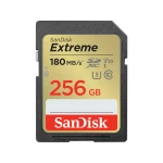 SANDISK EXTREME SDXC 256 GB 180/130 MB/s C10 V30 UHS-I U3