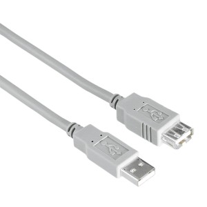 Hama Kabel PRZEDŁUŻACZ  USB A-A 1,5M SZARY KOSZOWY