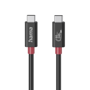 Hama Kabel USB-C/USB-C 4.0 80Gbps Gen4 8K 240W 5A 1m