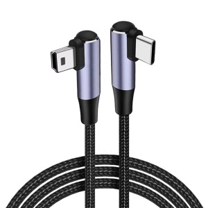 Kabel USB typu C na mini USB typA  100 cm dwa kąty