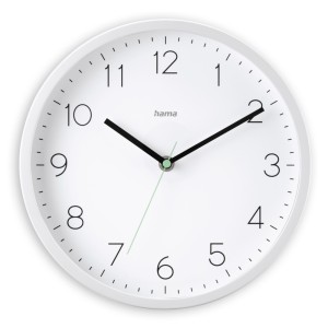 Hama ZEGAR ŚCIENNY Menorca z DCF biały 25 cm