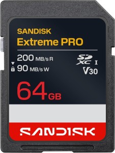 SANDISK EXTREME PRO SDHC 64GB 200/90 MB/s V30 UHS-I U3 NEW