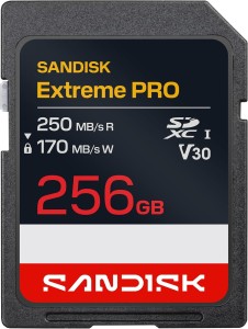 SANDISK EXTREME PRO SDHC 256GB 250/170 MB/s V30 UHS-I U3 NEW