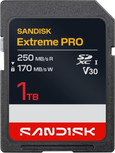 SANDISK EXTREME PRO SDHC 1TB 250/170 MB/s V30 UHS-I U3 NEW