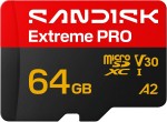 SanDisk Extreme PRO 64GB 200/90MB/s 5K microSDXC A2 C10 V30 UHS-I U3 NEW