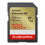 SANDISK EXTREME GO SDXC 128 GB 230/110 MB/s C10 V30 UHS-I U3 