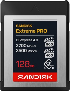 SANDISK Extreme PRO CFexpress 4.0 128GB typ B 3700/3500MB/s VPG800/400 PCIe Gen4