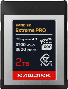 SANDISK Extreme PRO CFexpress 4.0 2TB typ B 3700/3500MB/s VPG1600 PCIe Gen4